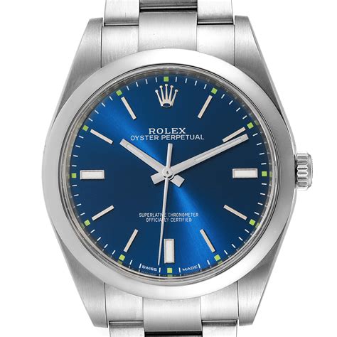 rolex op 39 blue|rolex oyster perpetual 39.